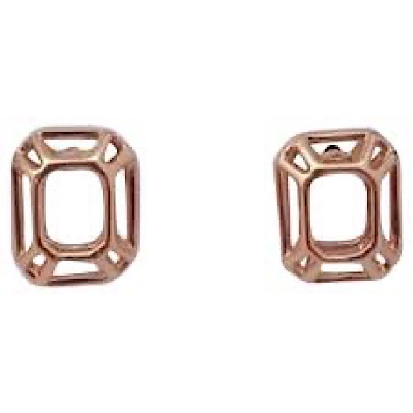 NEW KATE SPADE FREEZE FRAME ROSE GOLD EARRINGS